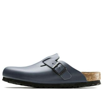 Birkenstock Boston Natural Leather Blue 0060151