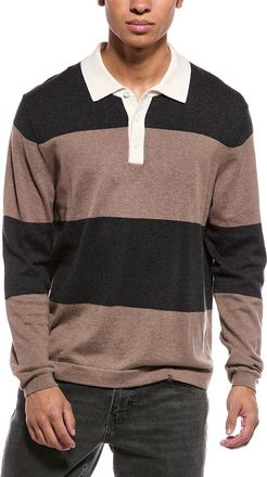 Weatherproof Vintage Cashmere-Blend Rugby Polo Sweater