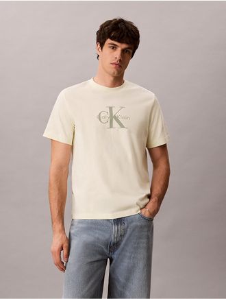 Calvin Klein Jeans Calvin Klein Mens Monologo Tee - Yellow - 2XL