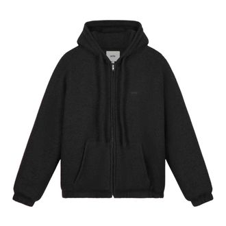 Arte Boiled Wool Hooded Jacket - Heren - Sweatshirts & Hoodies - Zwart - Maat: M Wol