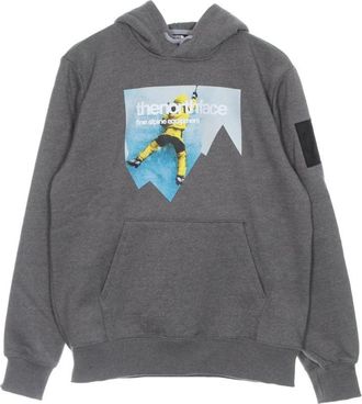 The North Face Mountain Heavyweight Hoodie - Heren - Sportshirts - Grijs - XL - Katoen - Fitness