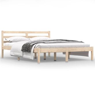 Berkfield Home Day Bed Solid Wood Pine 140x190 cm in Natural