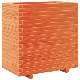 Berkfield Home Garden Planter Wax Brown 70x40x72.5 cm Solid Wood Pine