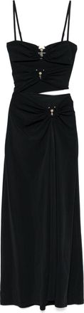 CHRISTOPHER ESBER Pierced Orbit Column Midi Dress - Womens - Elastane/Polyamide