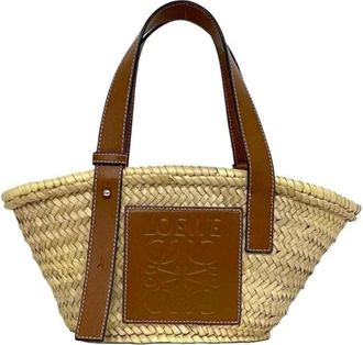 Loewe Pre-owned Handbags, female, Beige, Size: ONE SIZE Pre-owned Leather shoulder-bags