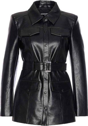 Patrizia Pepe Black Jacket Frontal Buttons Closure