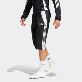 adidas Trainingshose ADIDAS PERFORMANCE TIRO24 3/4PNT, Herren, Gr. M, N-Gr, schwarz-weiss (schwarz, wei&szlig;), Trikot, Obermaterial: 100% Polyester, 3/4-L&auml;nge, H