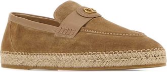Valentino Garavani Mens Valentino Espadrille Beige Splicalf Leather