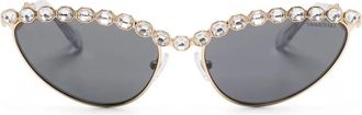 Swarovski Occhiali da sole con cristalli - Oro