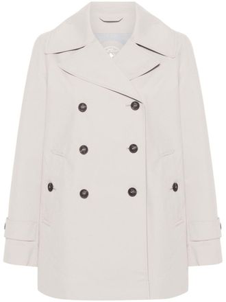 Save The Duck Sofi trenchcoat met logopatch - Grijs