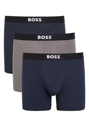 BOSS Boss Stretch-cotton Boxer Briefs - set of Three - Navy - L