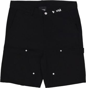 Disclaimer Zwarte Logo Korte Broek Katoen - Heren - Korte Broeken - Zwart - L - Katoen - Korte Broeken