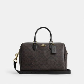 Coach Rowan Large Satchel Bag In Signature Canvas