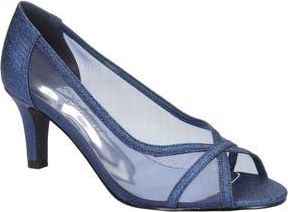 Easy Street Picaboo Peep Toe Pump in Navy Glitter at Nordstrom Rack, Size 7.5