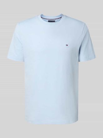 Tommy Hilfiger Regular Fit T-Shirt aus reiner Baumwolle in Hellblau, Gr&ouml;&szlig;e XL