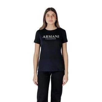 A|X Armani Exchange Dames, Tops, Blauw, Maat: 2XS Katoen