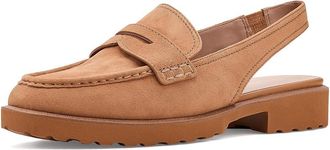 Cole Haan Gwendolyn Penny Sling Loafers Womens Flat Shoes Biscuit Suede : 10.5 B - Medium, Textile