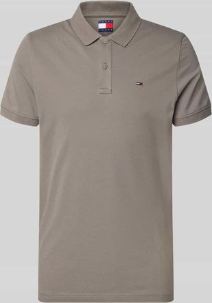 Tommy Jeans Regular Fit Poloshirt Modell TJM SLIM PLACKET POLO EXT in Hellgrau, Gr&ouml;&szlig;e XXL