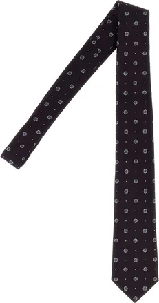Saint Laurent Fleurs Necktie - Burgundy