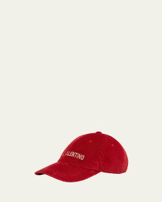 Valentino Garavani Chez Valentino Cotton Baseball Cap With