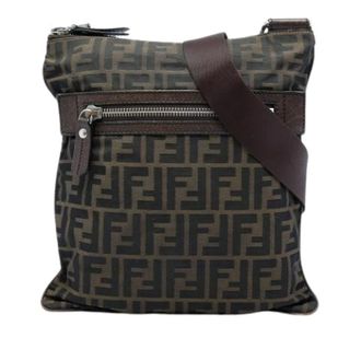 Fendi Pre-owned Canvas Crossbody Bag - Dames - Pre-owned - Bruin - Maat: ONE Size Leer