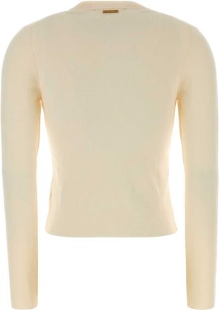 Michael Kors Womens Merino Rib Crew Nk Cardi Bone Maglie Sweater