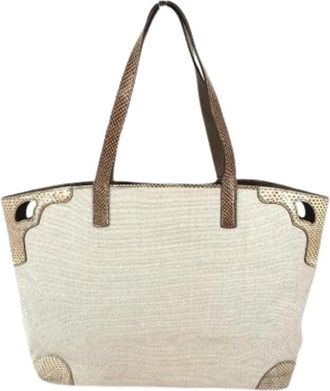 Cartier Pre-owned Canvas Shoulder Tote Bag - Dames - Vintage Shopper - Beige - ONE Size - Vintage