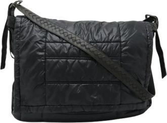 Bottega Veneta Pre-owned Nylon Schoudertas - unisex - Vintage Schoudertas - Zwart - ONE Size - Nylon - Vintage