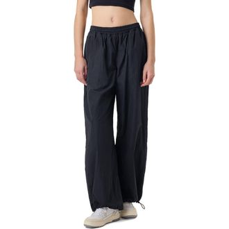 Fila x Hailey Oversize Crinkle Pants in Black at Nordstrom Rack, Size Medium