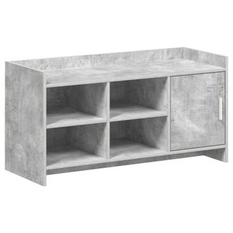 vidaXL Armario Zapatero Con Puerta Gris Hormig&oacute;n 100 X 39,5 X 51 Cm Vidaxl