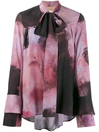 Ssheena tie-dye blouse - Black