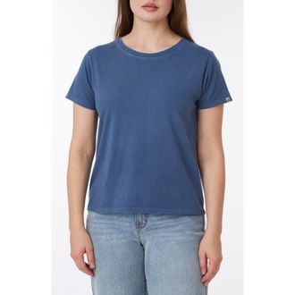 C&C California Sunwashed Crop Cotton T-Shirt in Vintage Indigo at Nordstrom Rack, Size X-Large