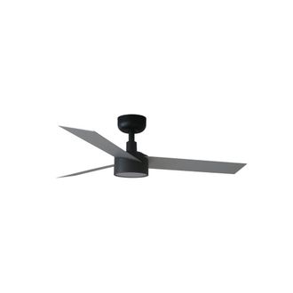 Netlighting Cruiser 106cm Smart LED Ceiling Fan Matt Black Aluminium Blades CCT