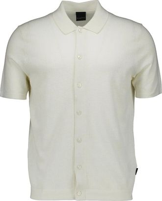 Bugatti Polo 1/2 Arm - Heren - Korte mouwen Overhemden - Beige - XL - Overhemden