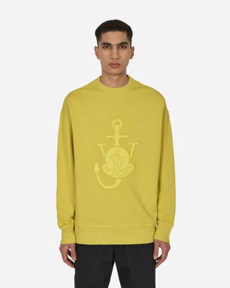 Moncler 1 Moncler JW Anderson Logo Crewneck Sweatshirt Yellow