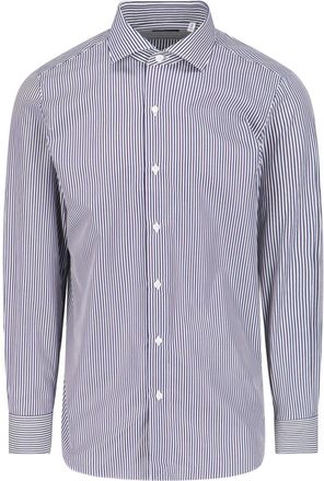 Finamore Vertical Striped Finamore 1925 Cotton Shirt