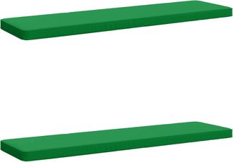vidaXL Cojines Para Banco De 2 Piezas Vught 2 Uds. 100% Poli&eacute;ster Vidaxl