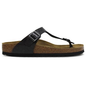 Birkenstock Gizeh BS Birko-Flor Unisex Toe Post Sandals - Graceful Licorice - Size:UK 5.5