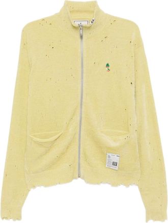 Miharayasuhiro Cardigan con ricamo - Giallo