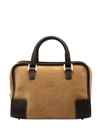 Loewe 20th Century Suede Amazona 28 handbag - women - Suede - One Size - Brown