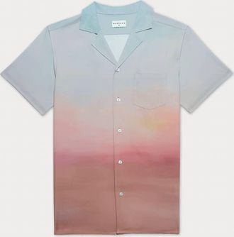 MAVRANS Mens Sunset Weekend Shirt In Blue