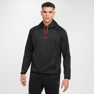 Nike Mens Therma-FIT Pullover Baseball Hoodie in Black | FZ1137-010