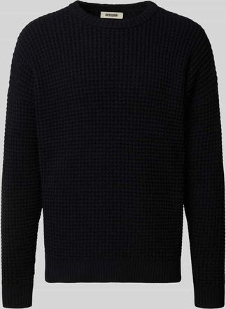 Drykorn Drykorn Strickpullover mit Strukturmuster Modell Neelio in Black, Gr&ouml;&szlig;e XXL