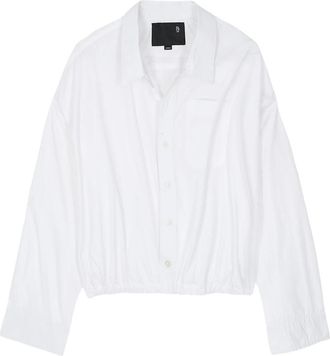R13 Crossover Shirt - Dames - Blouses - Wit - S - Katoen - Overhemden
