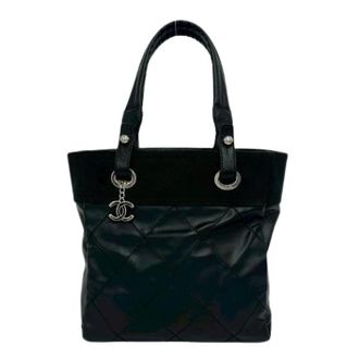 Chanel Pre-owned Paris-Biarritz PM Bolso de Mano de Piel - Pre-owned - Mujer - Negro - ONE SIZE