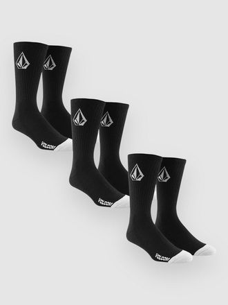 Volcom Full Stone 3Pk Socken schwarz