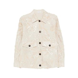 Brunello Cucinelli Light Jacket - female - Brunello Cucinelli - Light Jackets - Beige - L - Jackets