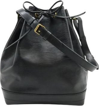 Louis Vuitton Pre-owned Bucket Bag - Dames - Vintage Tas - Zwart - ONE Size - Leer - Vintage