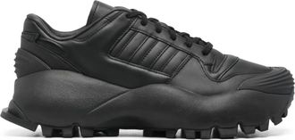 adidas x Willy Chavarria lace-up sneakers - men - Calf Leather/Calf Leather/Rubber - 10.5 - Black