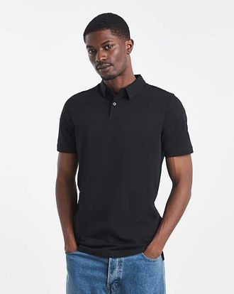Jacamo Pure Cotton Jersey Polo Long